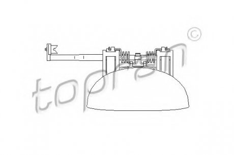 Ручка двери TOPRAN 721 714