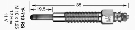 Свеча накаливания NGK NGK Spark Plug 6140