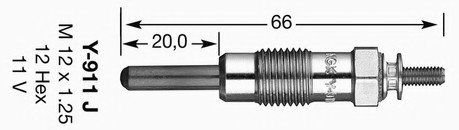 Свеча накаливания NGK NGK Spark Plug 4290