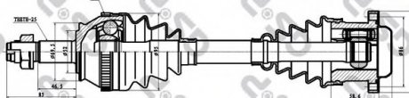Приводной вал GSP GSP AUTOMOTIVE 217001