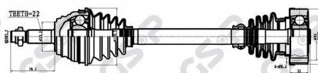 Приводной вал GSP GSP AUTOMOTIVE 253001