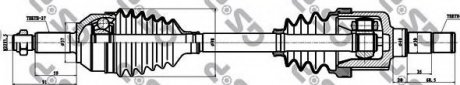 Приводной вал GSP GSP AUTOMOTIVE 218143
