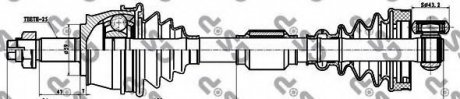 Приводной вал GSP GSP AUTOMOTIVE 202003
