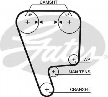 Ремінь ГРМ GATES Gates Corporation 5349XS