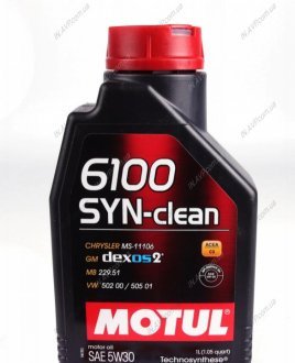 Масло моторное 6100 Syn-Clean 5W-30 (1 л) Motul 814211 (фото 1)