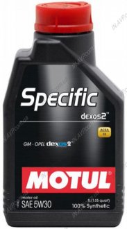 Масло моторное Specific Dexos 2 5W-30 (1 л) Motul 860011 (фото 1)