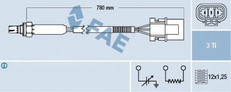Лямбда-зонд FAE 77181 (фото 1)