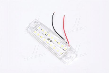 Фонарь габаритный 24V LED белый (18 диодов, 2 ряда) TEMPEST TP02-57-057