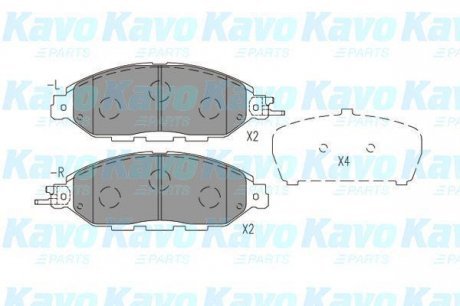 Колодки тормозные дисковые KAVO KBP-6623 (фото 1)