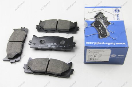 Комплект тормозных колодок, дисковый тормоз HELLA 8DB 355 012-401