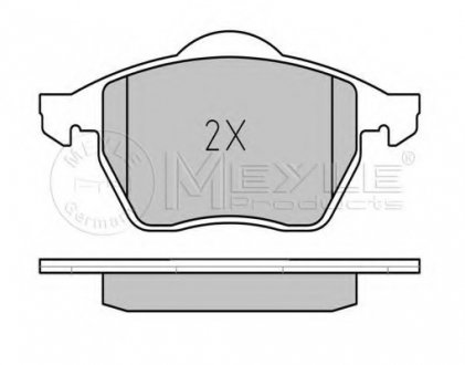 Комплект тормозных колодок, дисковый тормоз MEYLE AG 025 216 2419/PD (фото 1)