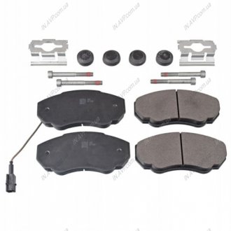 Комплект гальмівних колодок передн, CITROEN JUMPER I FIAT DUCATO PEUGEOT BOXER 1.9D-2.8D 02.94- FEBI 116049