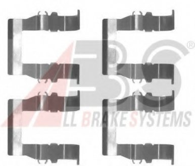 Комплектуючі, колодки дискового тормоза A.B.S. ABS 1194Q