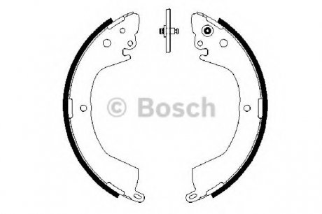 Комплект тормозных колодок BOSCH 0 986 487 684 (фото 1)