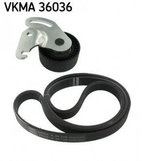 Поликлиновой ременный комплект SKF VKMA 36036