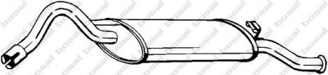 Задній. глушник,випускна сист. Bosal 220-651