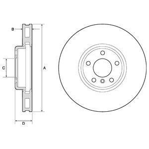 TARCZA HAM.BMW 5 F10 10- LEWA Delphi BG9155C