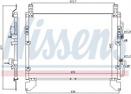 Конденсер кондиціонера NISSENS Nissens A/S 940805