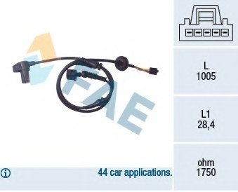 Датчик, частота вращения колеса FAE 78097