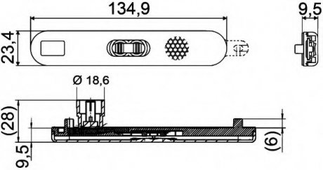 Елемент освітлення HELLA 2PS 009 226-001