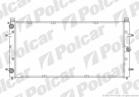 Радиаторы охлаждения POLCAR 956608A2 (фото 1)