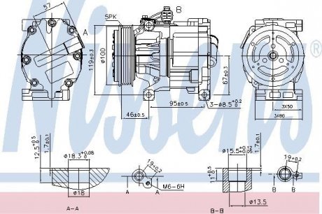 Компресор кондиціонера NISSENS Nissens A/S 89405
