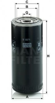 Фильтр масляный Caterpillar (MANN) MANN-FILTER W9071