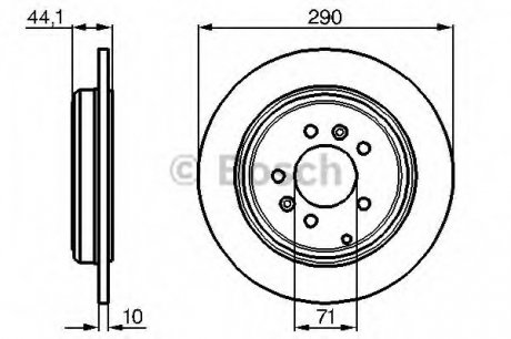 Тормозной диск BOSCH 0 986 478 556