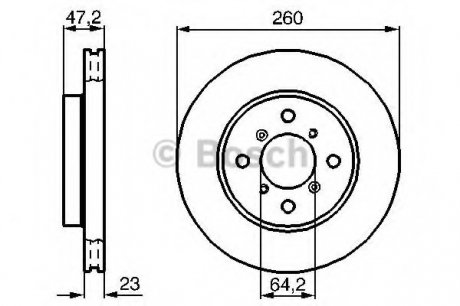 Тормозной диск BOSCH 0 986 478 415