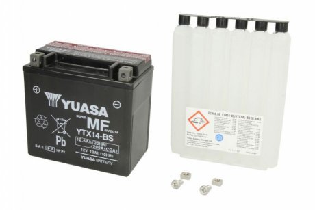 Акумулятор YUASA YTX14-BS YUASA (фото 1)
