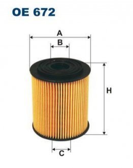 Фільтр масляний FILTRON WIX FILTERS OE672/8