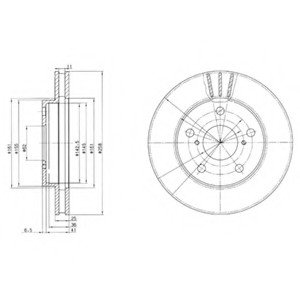 Тормозной диск Delphi BG3355