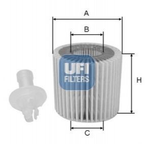 Масляный фильтр UFI Filters 25.196.00 (фото 1)