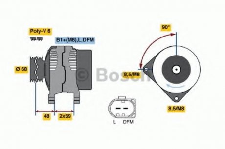 Генератор BOSCH 0 986 041 230