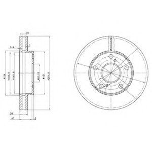 Тормозной диск Delphi BG3177