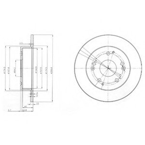 Тормозной диск Delphi BG3746