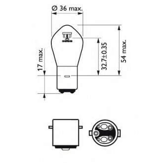 Лампа S2 Philips 12728BW
