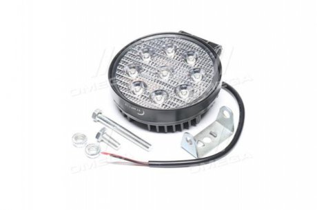 Фара LED додаткова GOLD 24V/27W, 9 діод, (кругла), широкий промінь TP 02-57-046 TEMPEST TP02-57-046