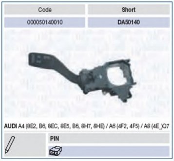 Выключатель на колонке рулевого управления Magneti Marelli 000050140010