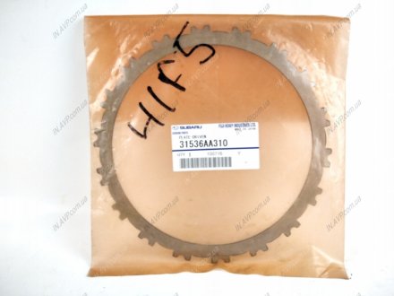 Диск сцепления автоматической коробки передач Subaru 31536AA310