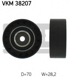 Паразитный / ведущий ролик, поликлиновой ремінь SKF VKM 38207
