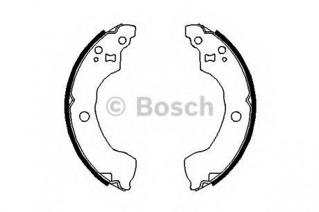 Комплект тормозных колодок BOSCH 0986487691