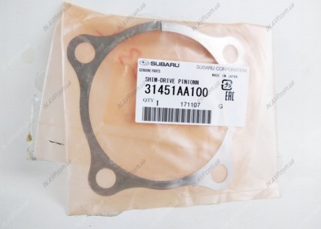 Прокладка коробки передач Subaru 31451AA100
