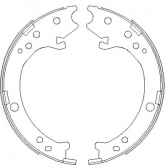 Колодки гальмівні барабанні REMSA 4690.00
