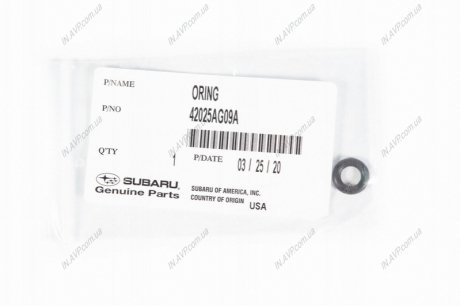 Кольцо уплотнительное Subaru 42025AG09A