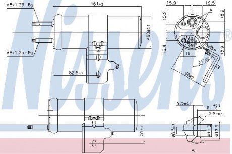 Осушитель кондиционера NISSENS Nissens A/S 95568