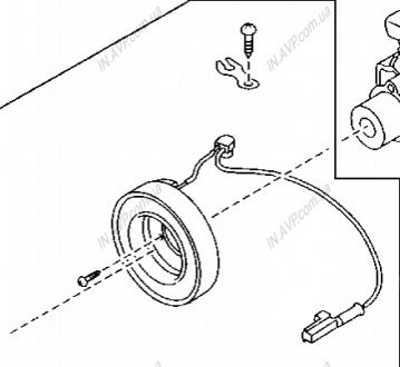 Індукційна котушка компресора MAZDA BP4K61L30A