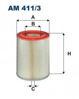 FILTR POWIETRZA FILTRON WIX FILTERS AM411/3