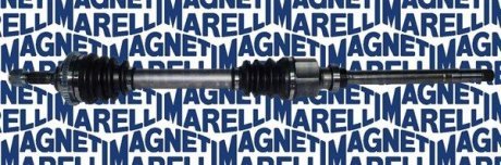 PEUGEOT Полуось 206 1.1 98- прав. ABS Magneti Marelli 302004190084