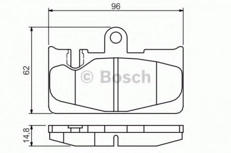 Комплект тормозных колодок, дисковый тормоз BOSCH 0986495139